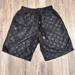 Louis Vuitton (LV) Monogram Shorts Black — Large